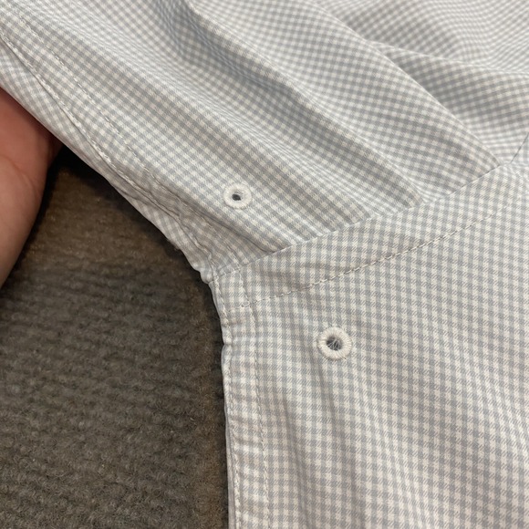 TCU Horned Frogs Southern Tide Performance Button Shirt Mens Large Gray Nylon - Picture 4 of 13